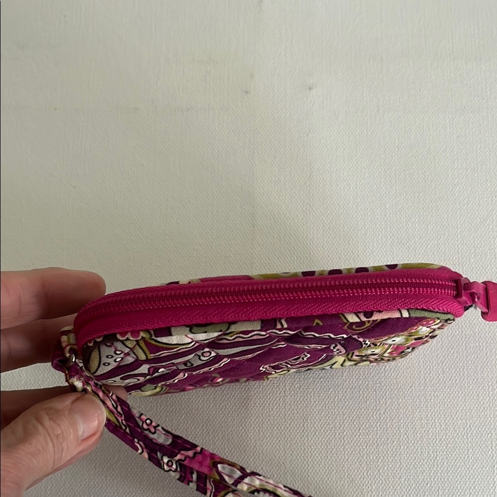 Vera Bradley Pink Patterned Wristlet - Picture 7 of 9